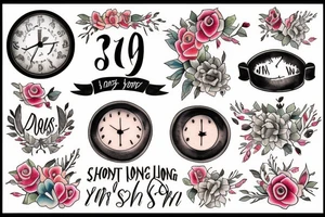 The days are long but the years are short tattoo idea