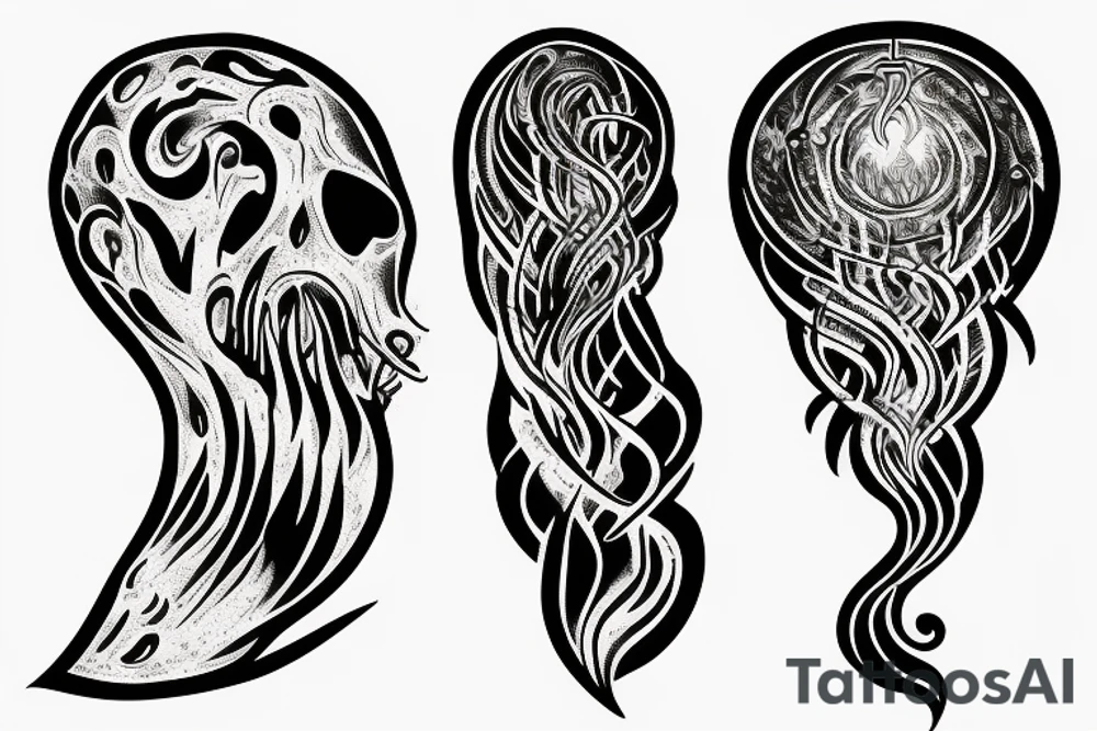 Church on fire tattoo idea