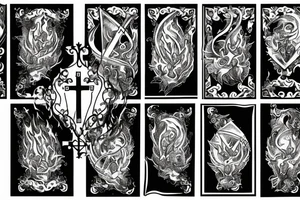 Church on fire tattoo idea