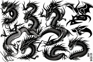 Dragon knight tattoo idea