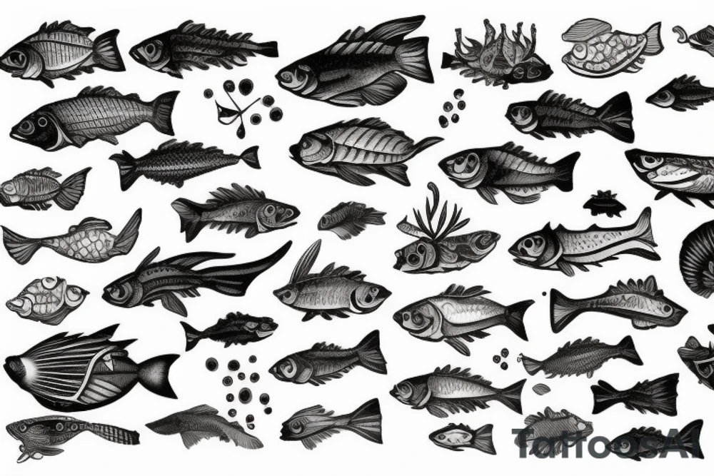 Fish old school tattoo idea