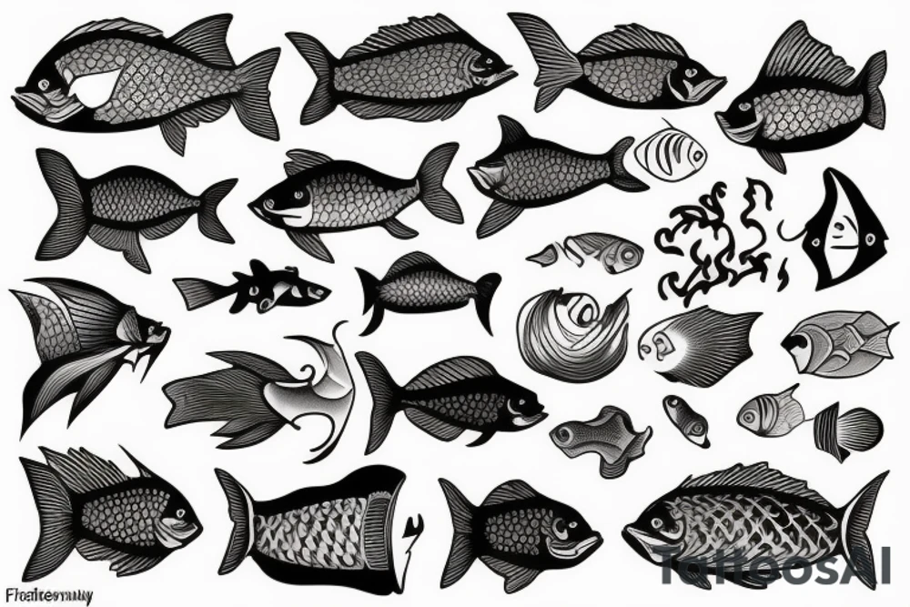 Fish old school tattoo idea