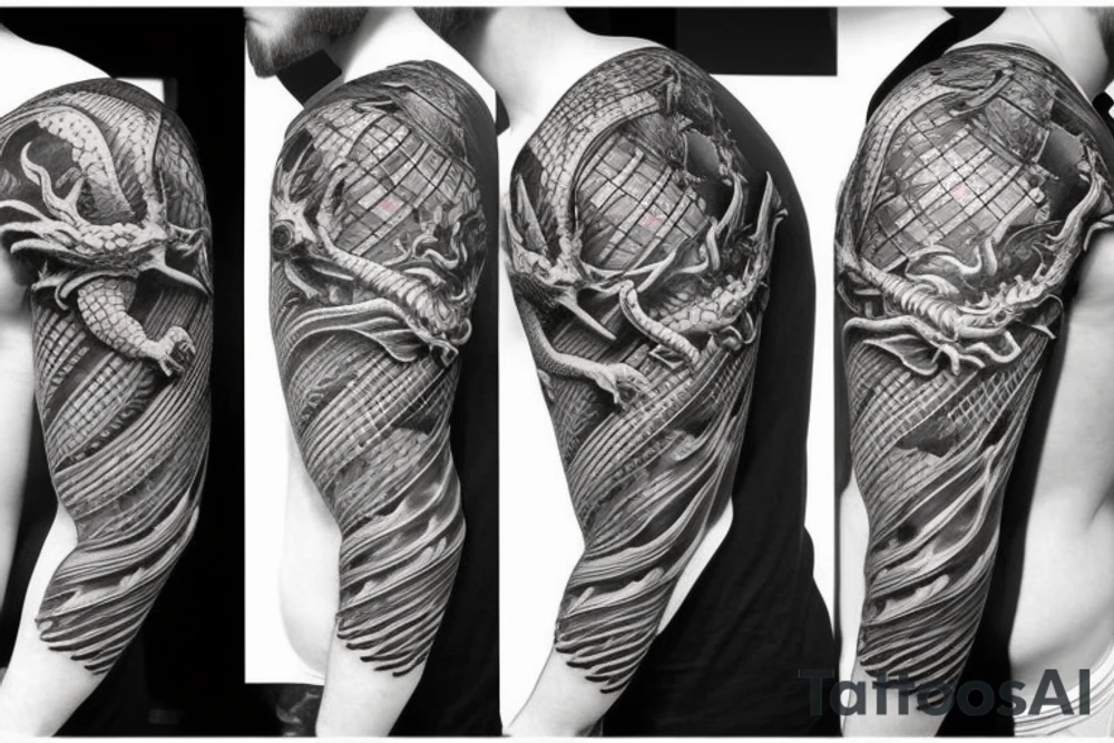 Dragon knight tattoo idea