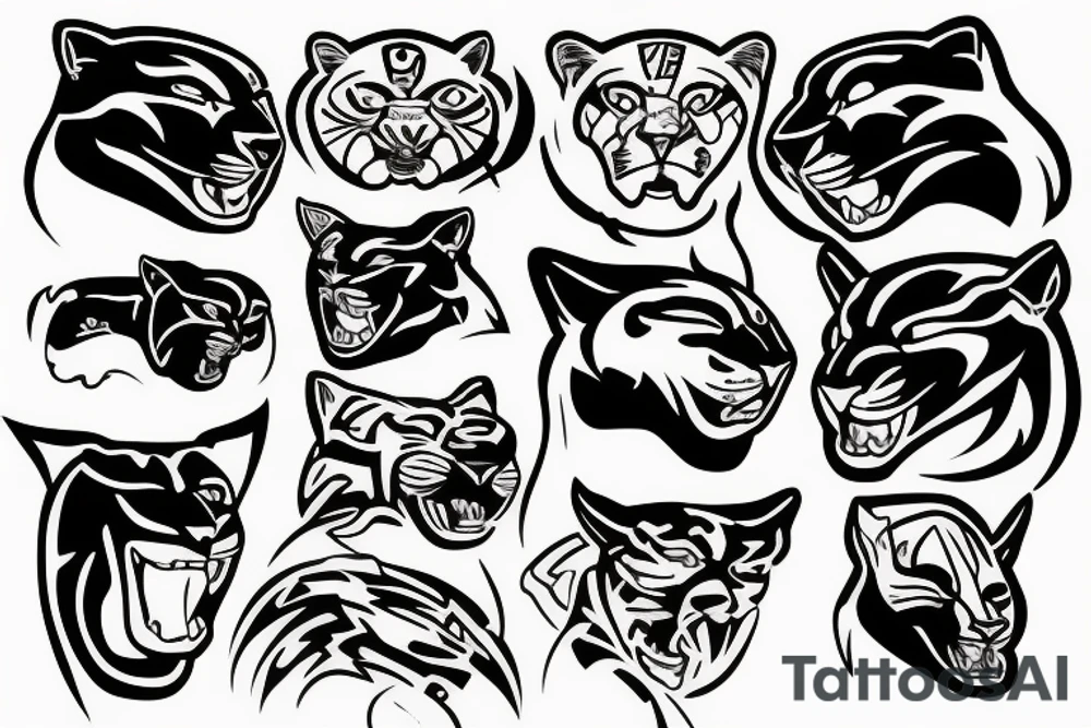 panthers head tattoo idea