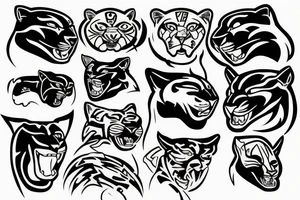 panthers head tattoo idea