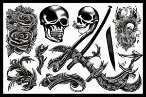Death with sword tattoo idea