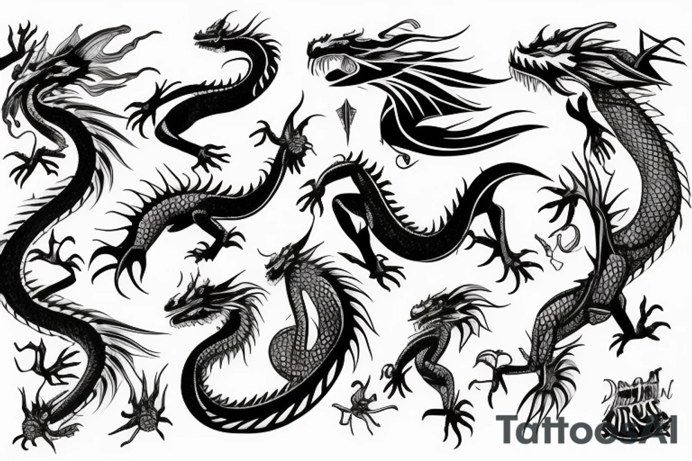 Dragon tattoo idea