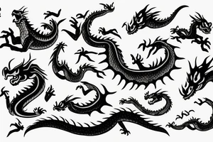Dragon of cloud tattoo idea