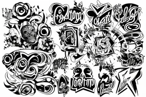 Graffiti on the street tattoo idea