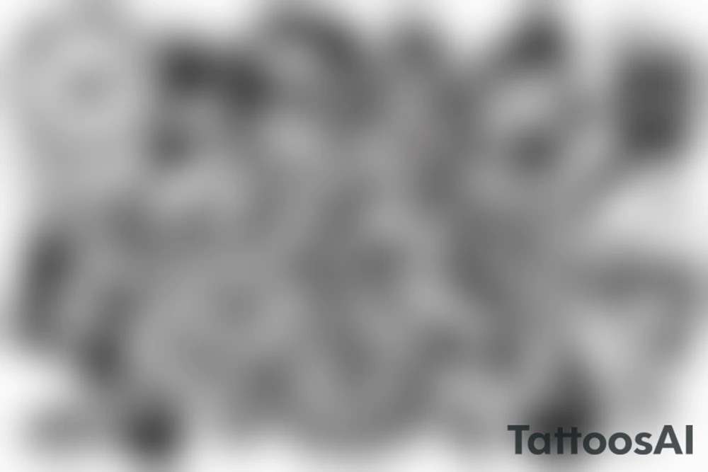 Graffiti on the street tattoo idea