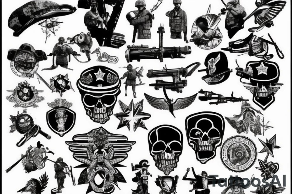 military tattoo idea