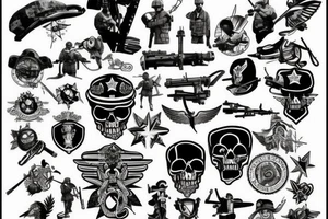 military tattoo idea