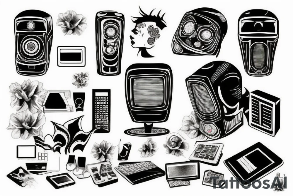 Computer tattoo idea