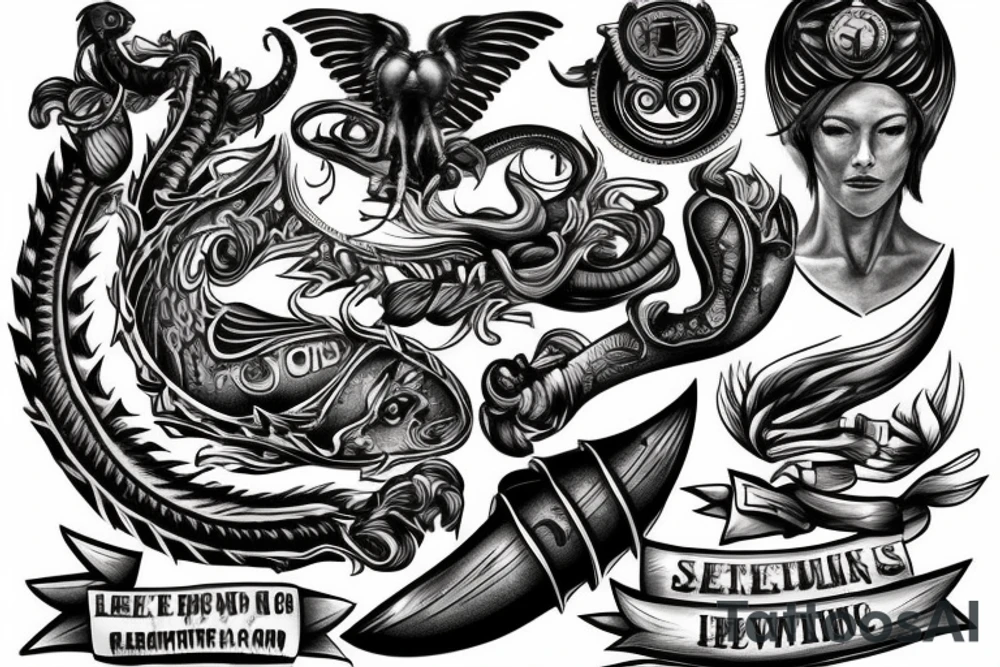 Gym, poseidon tattoo idea