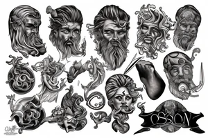 poseidon tattoo idea