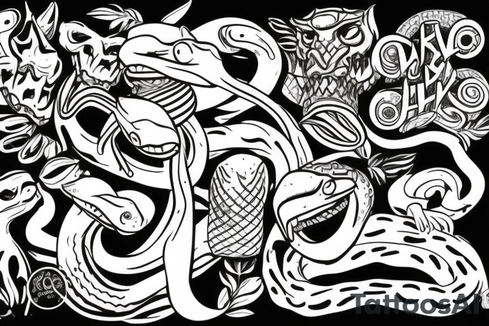 snake tattoo idea