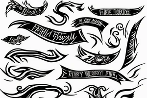 Fire stick with fire tattoo idea