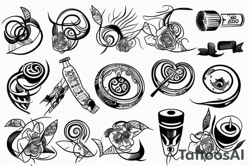 Diabeł i anioł tattoo idea
