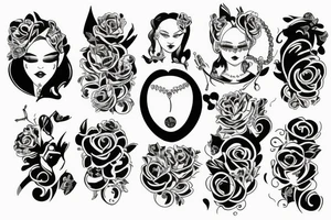 Martwa panna młoda gnijącą tattoo idea