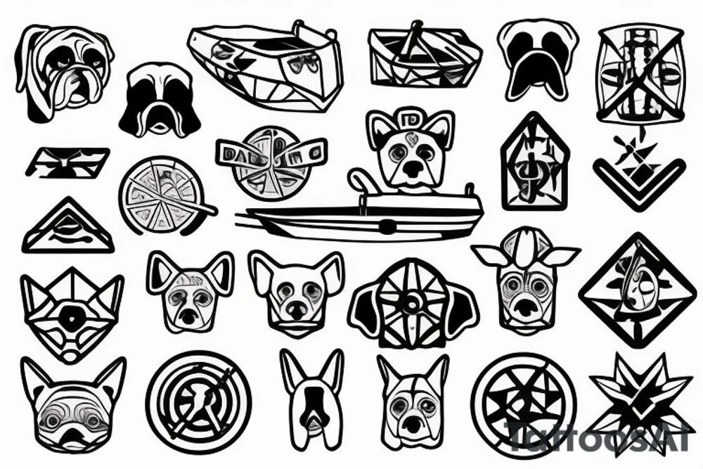 Dog on a 🚤 tattoo idea