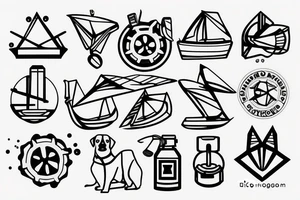 Dog on a 🚤 tattoo idea