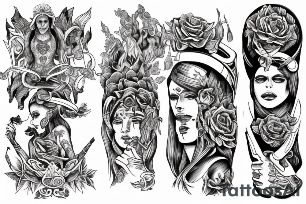 Left arm slave, woman are The lord of The man tattoo idea