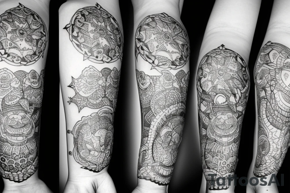 Left arm slave, women tattoo idea