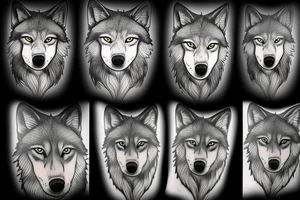 Wolf nad forrest tattoo idea