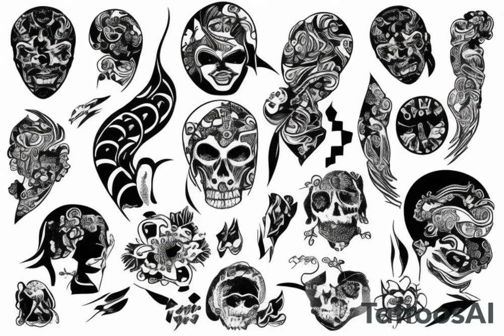 Odwaga i strach tattoo idea