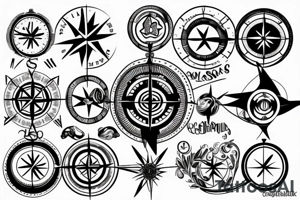 Compass tattoo idea