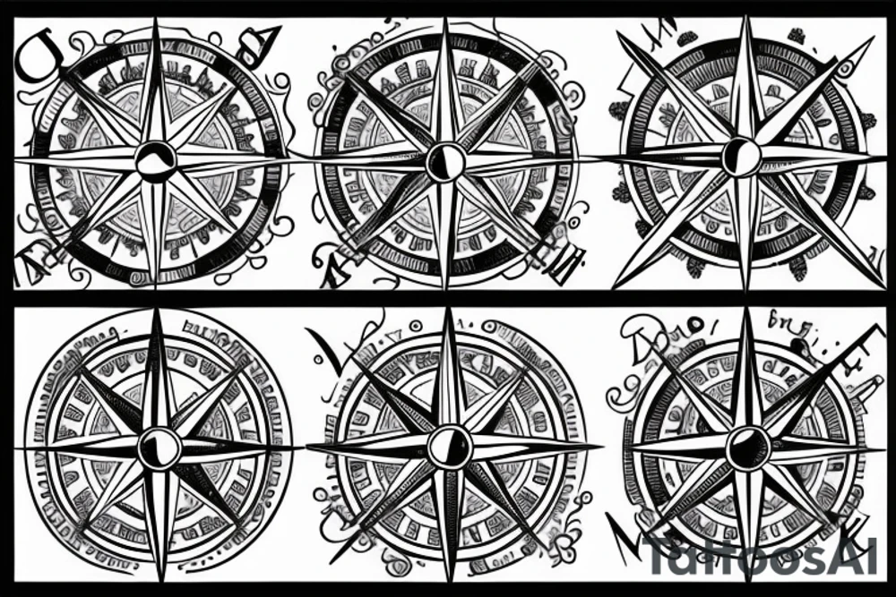 Compass tattoo idea