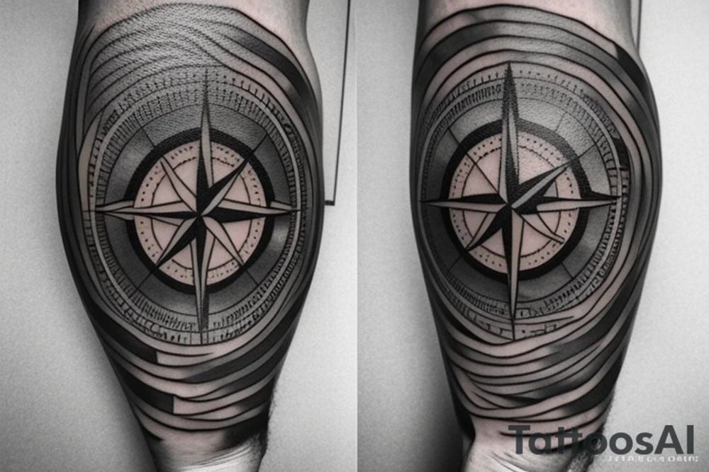 Compass tattoo idea
