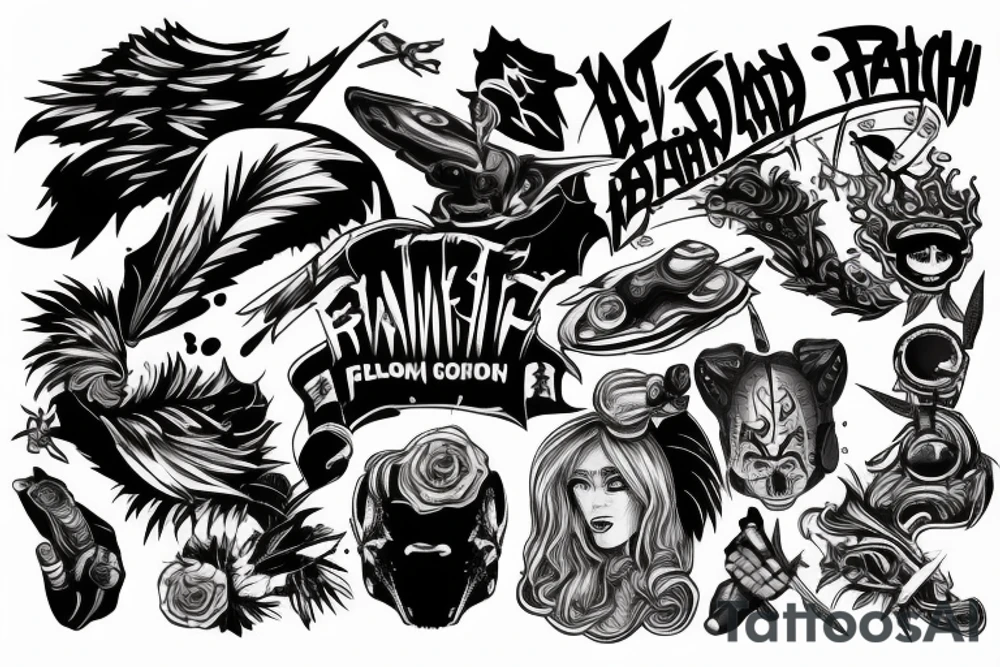 Bad,force,fight tattoo idea