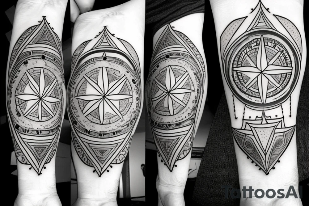 Compass tattoo idea