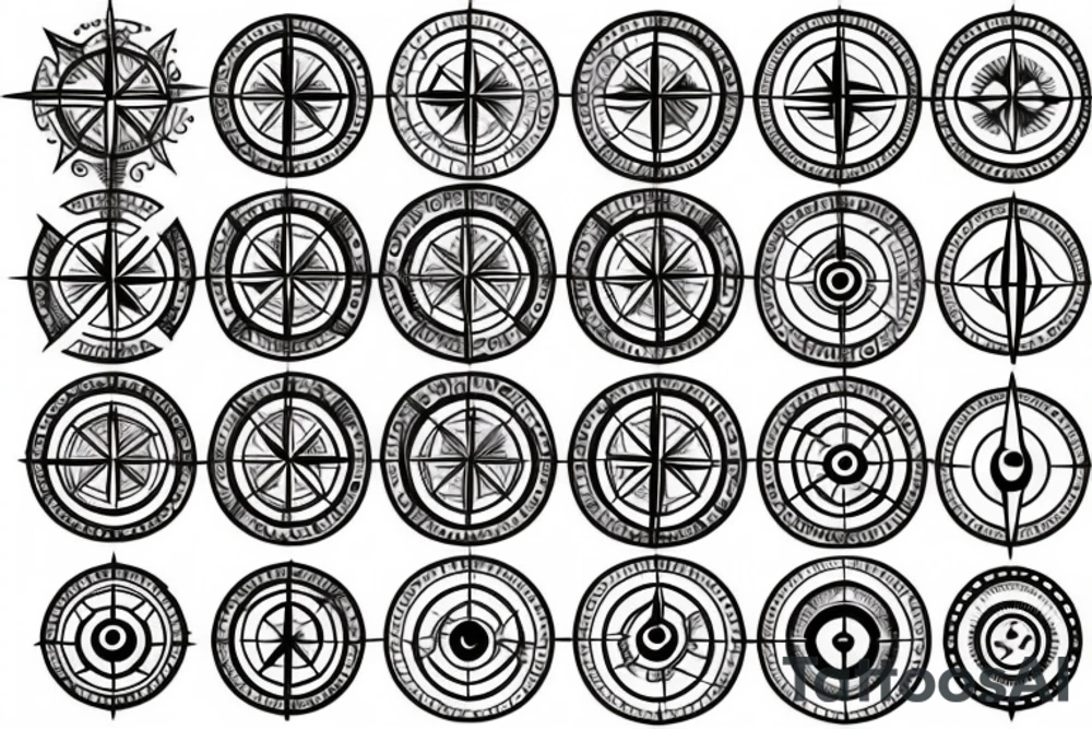 Compass tattoo idea