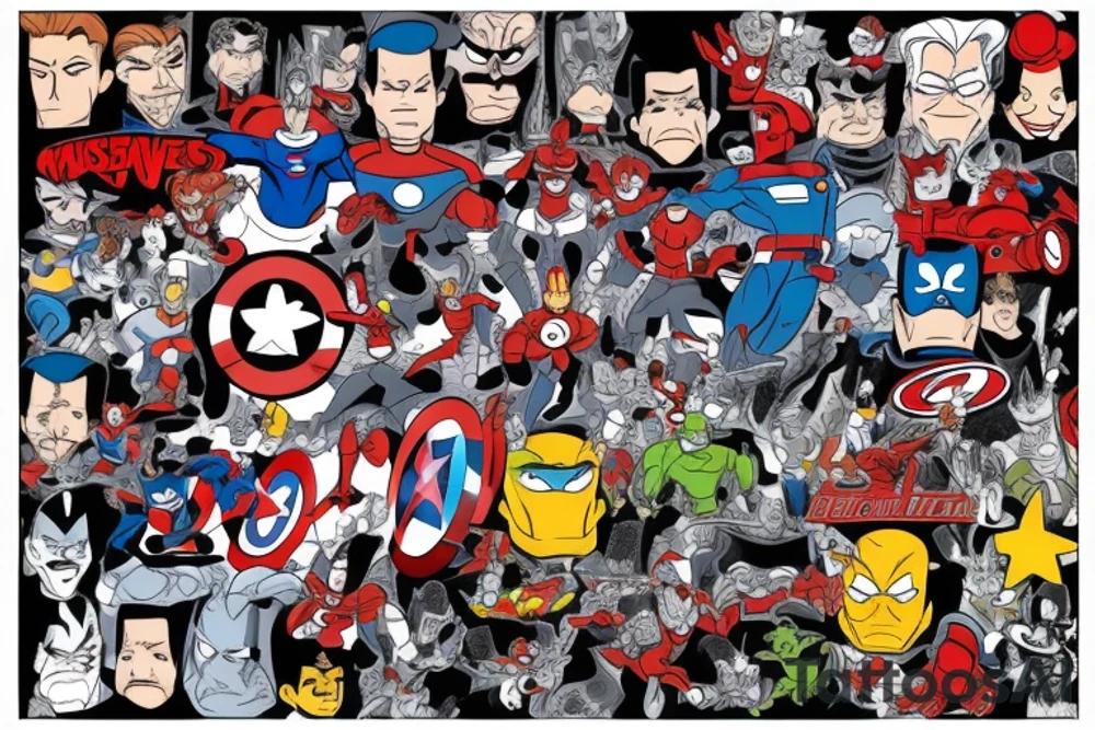 Heroes, Disney, avangers tattoo idea
