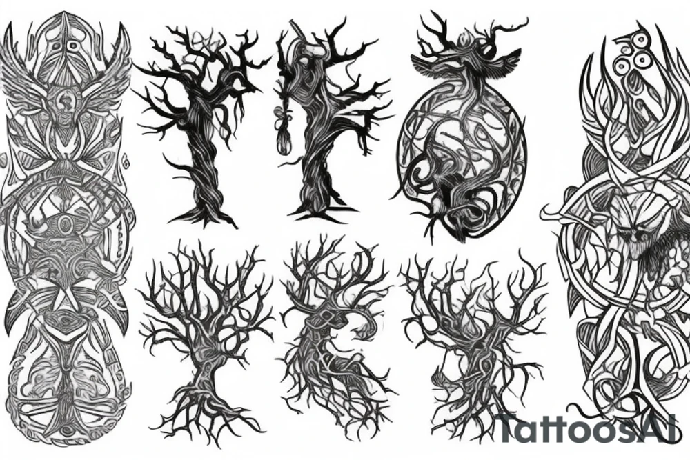 Nordic Yggdrasil tattoo idea