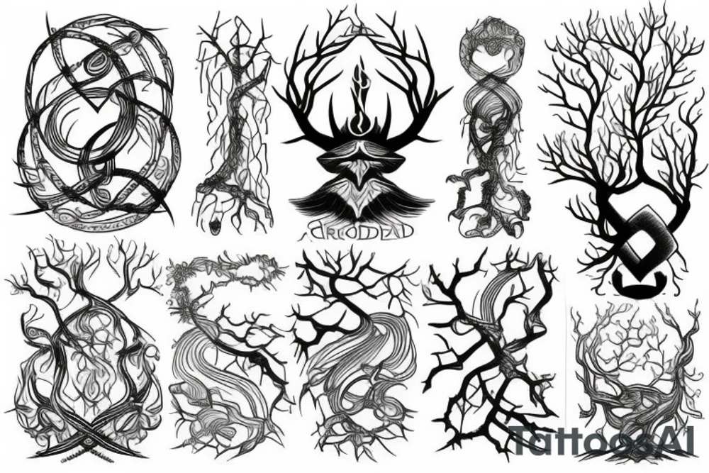 Nordic Yggdrasil tattoo idea