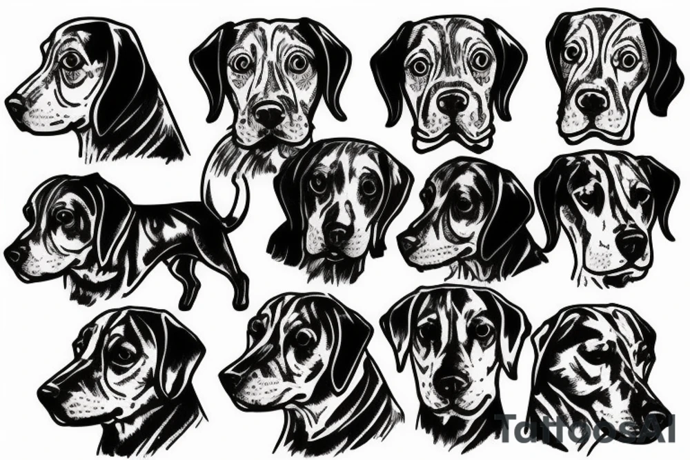 polish hound tattoo idea