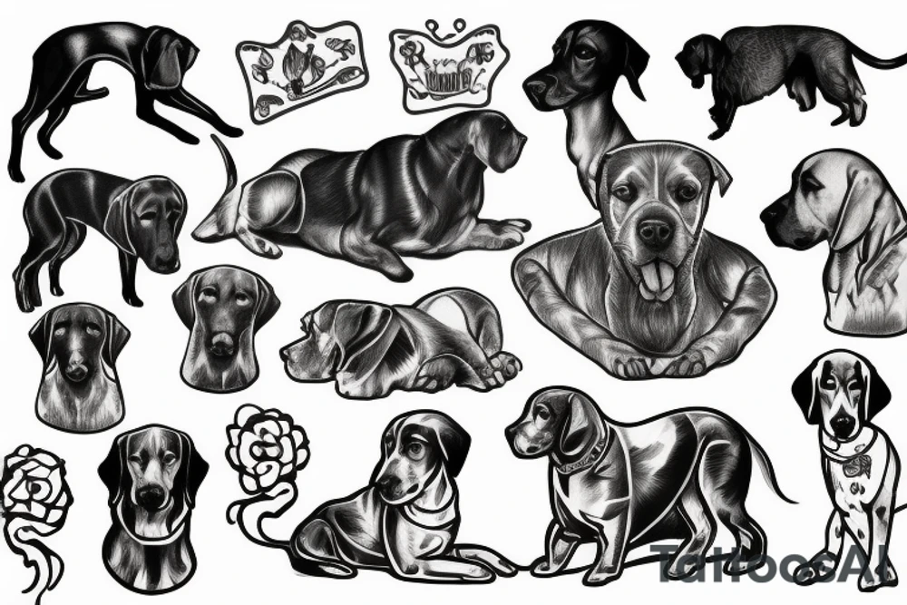 polish hound tattoo idea