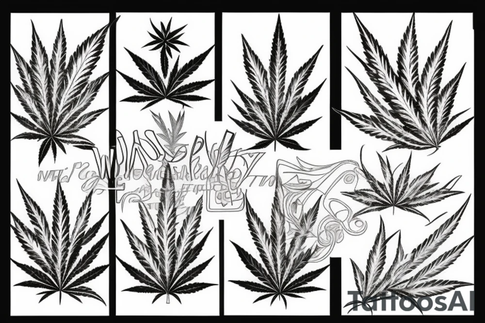 weed tattoo idea
