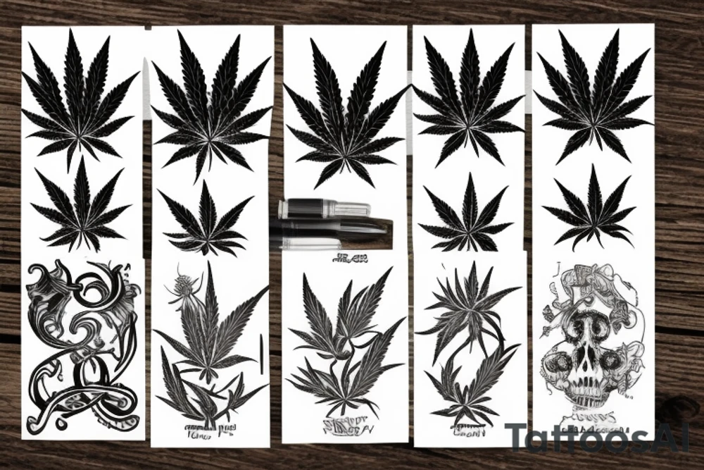 weed tattoo idea