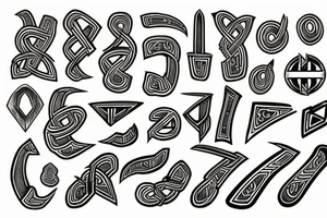Nordic runes tattoo idea