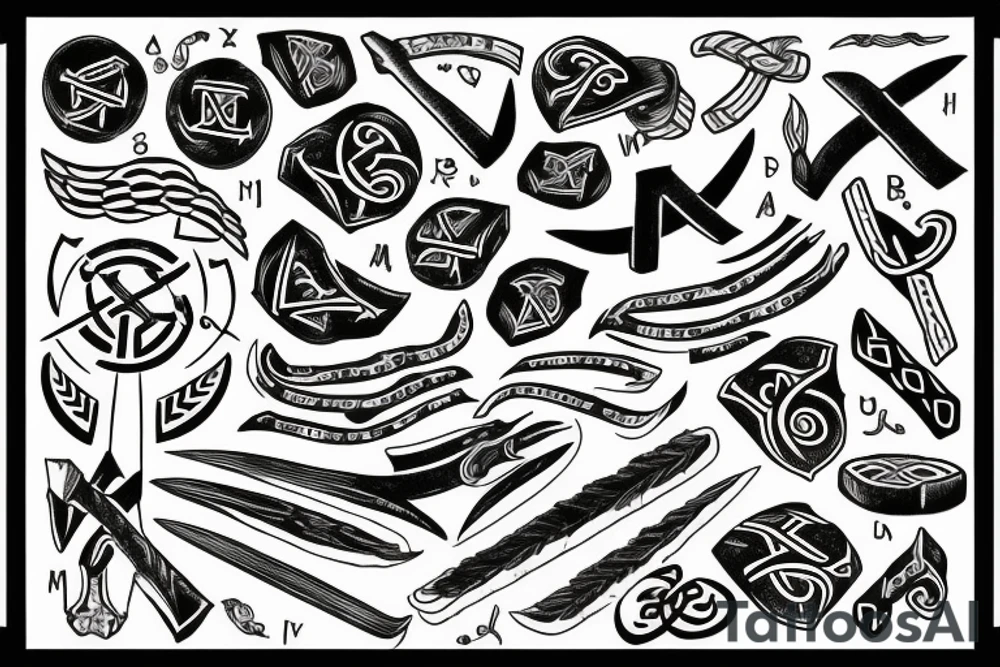 Nordic runes tattoo idea