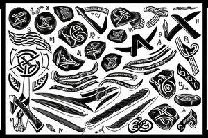 Nordic runes tattoo idea