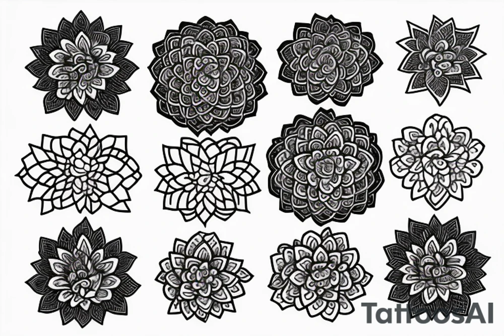 Peony, mandala tattoo idea