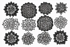 Peony, mandala tattoo idea