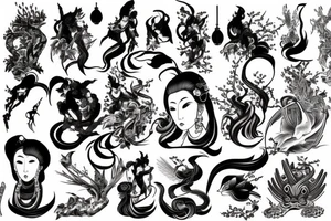 japan mythology tattoo idea