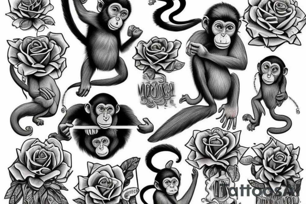 I want a tattoo of a monkey. Who’s a god, an enlightened human, soldier. Who’s been through much. Who’s rose above his sensations tattoo idea