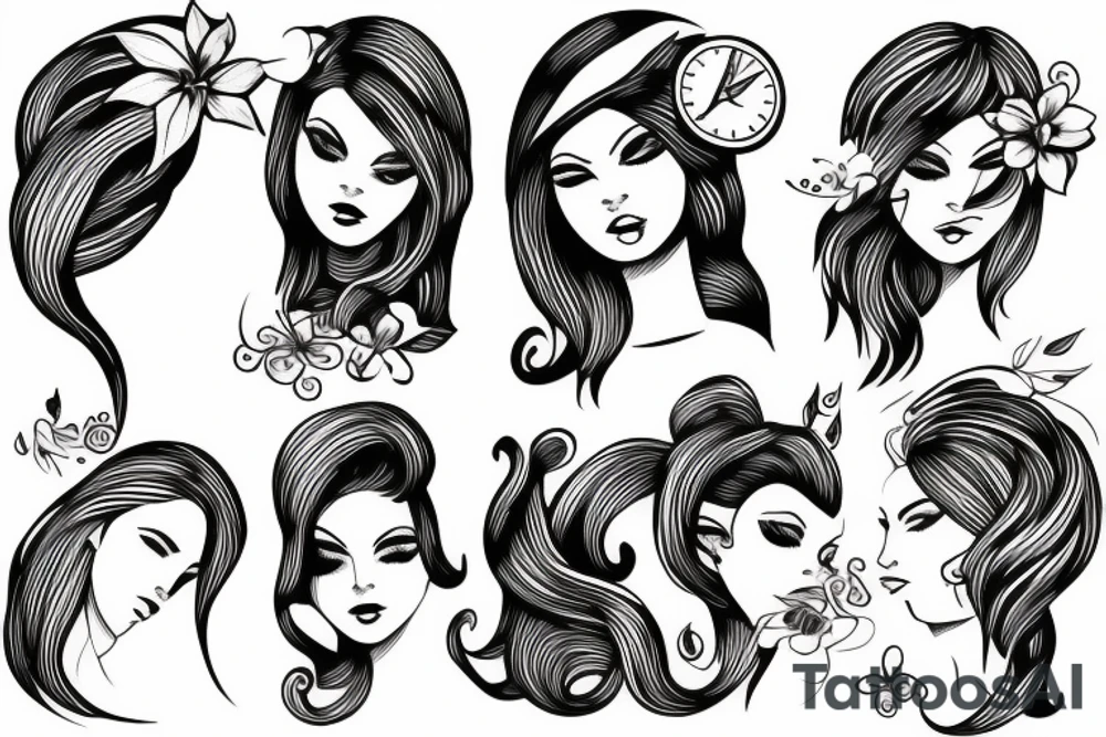 Woman tattoo idea